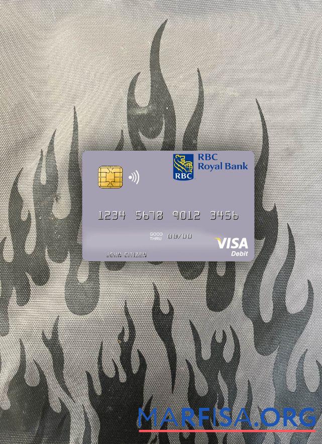 Realistic Trinidad and Tobago RBC Royal Bank visa debit card photolook front real example